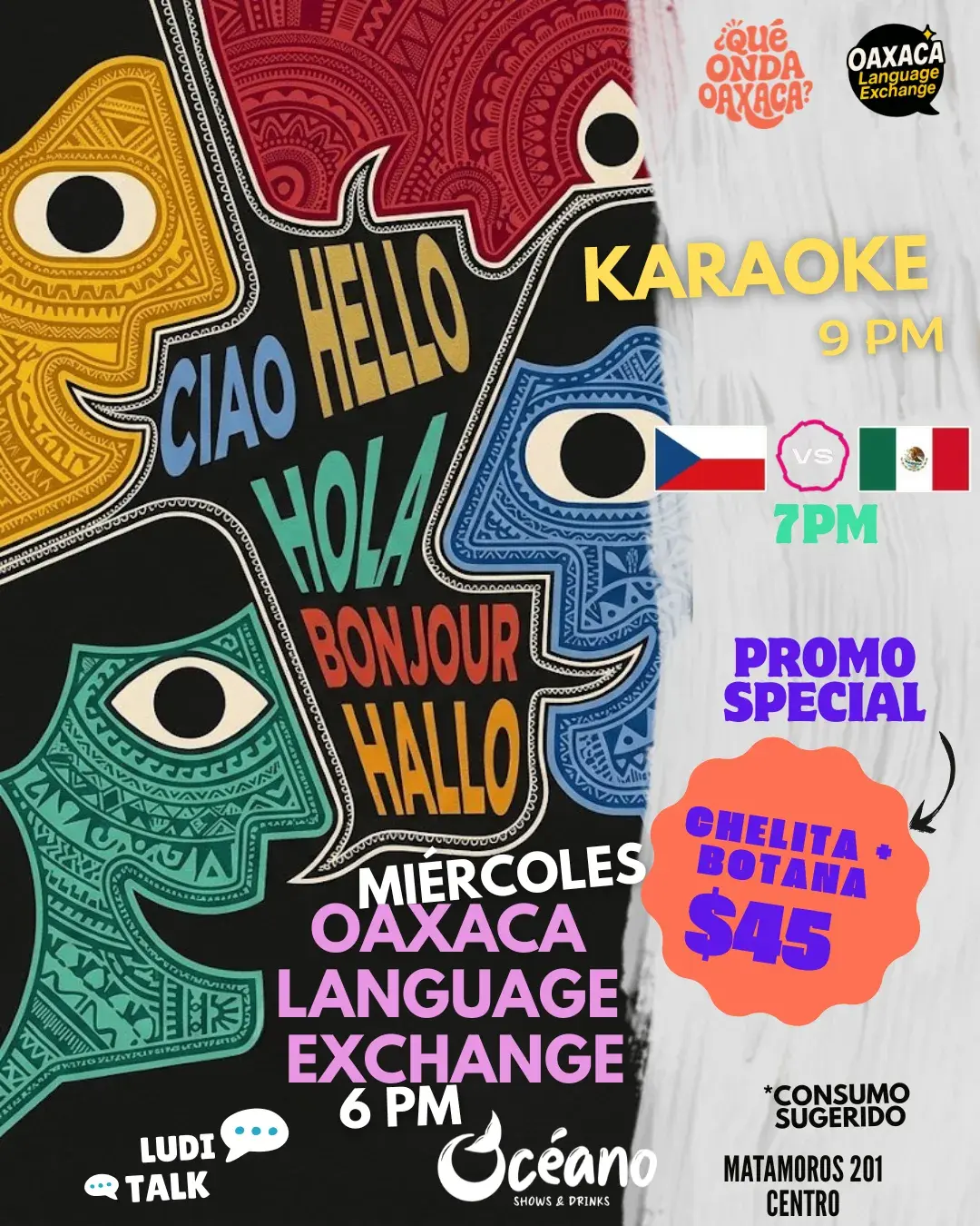 Oaxaca Language Exchange y Karaoke