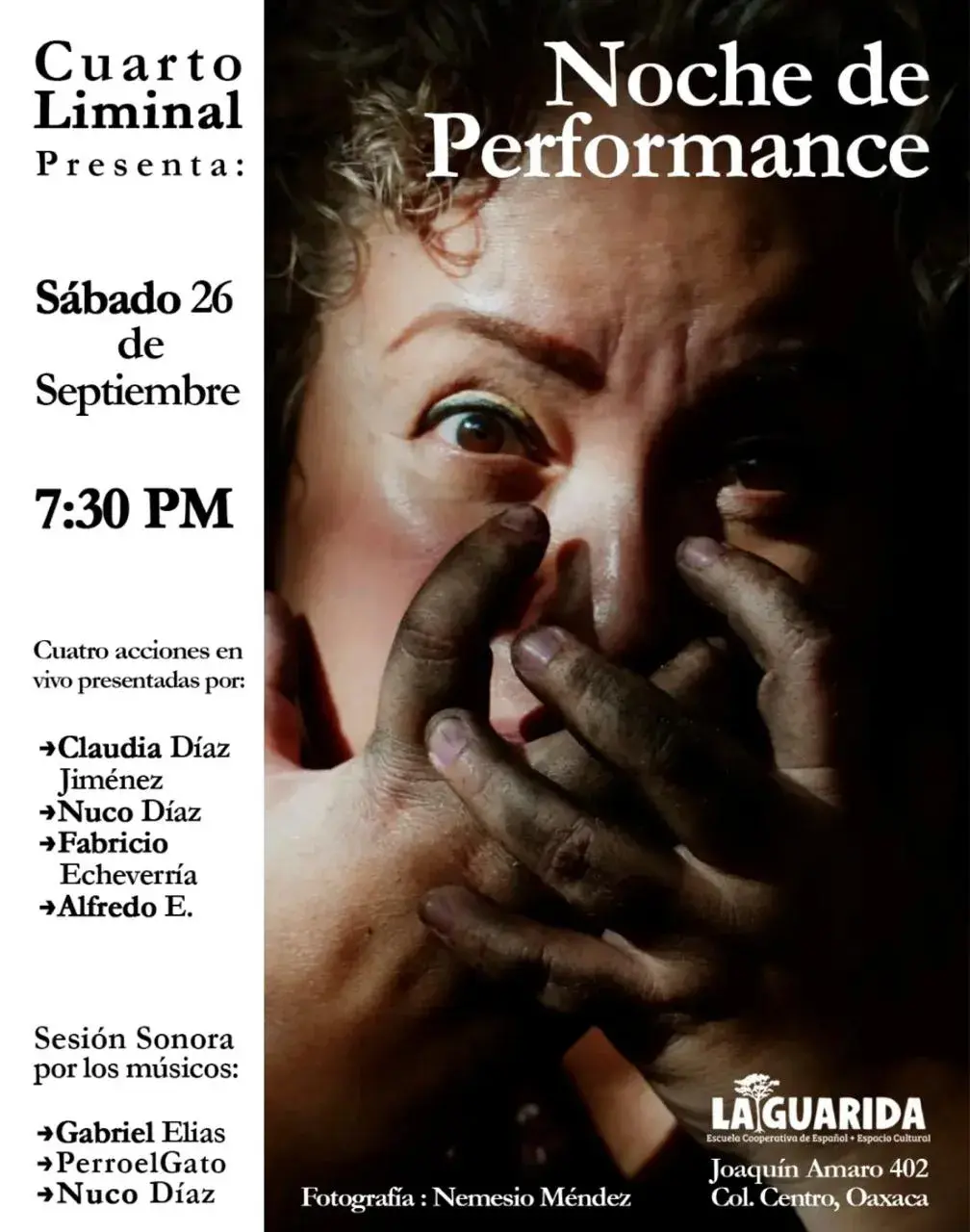 Flyer del evento: Noche de Performance