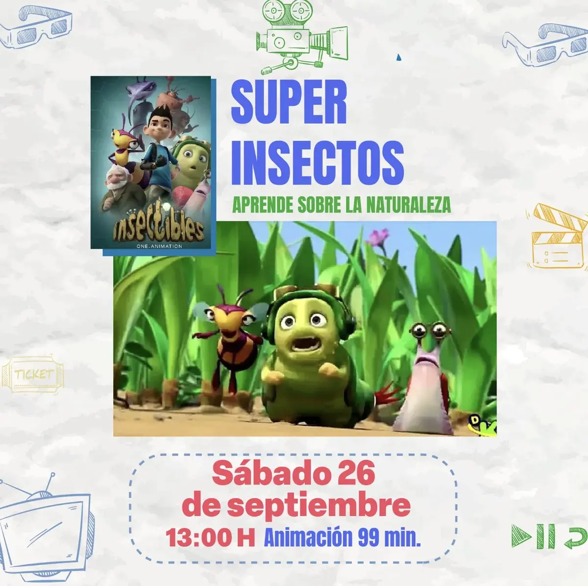 Flyer del evento: ”super insectos“